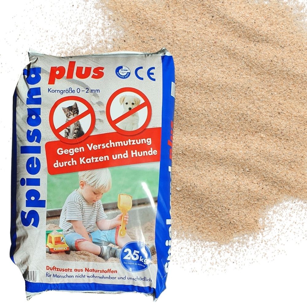 GarPet Spielsand Spielsand Plus 25 Kg 0-2 mm Spielkastensand Sand für Sandk günstig online kaufen