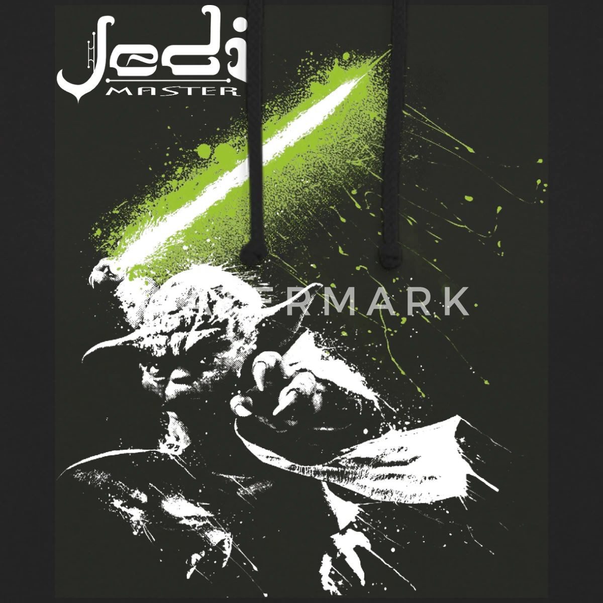 Spreadshirt Hoodie Star Wars Meister Yoda Mit Grünem Lichtschwert Unisex Hoodie (1-tlg)