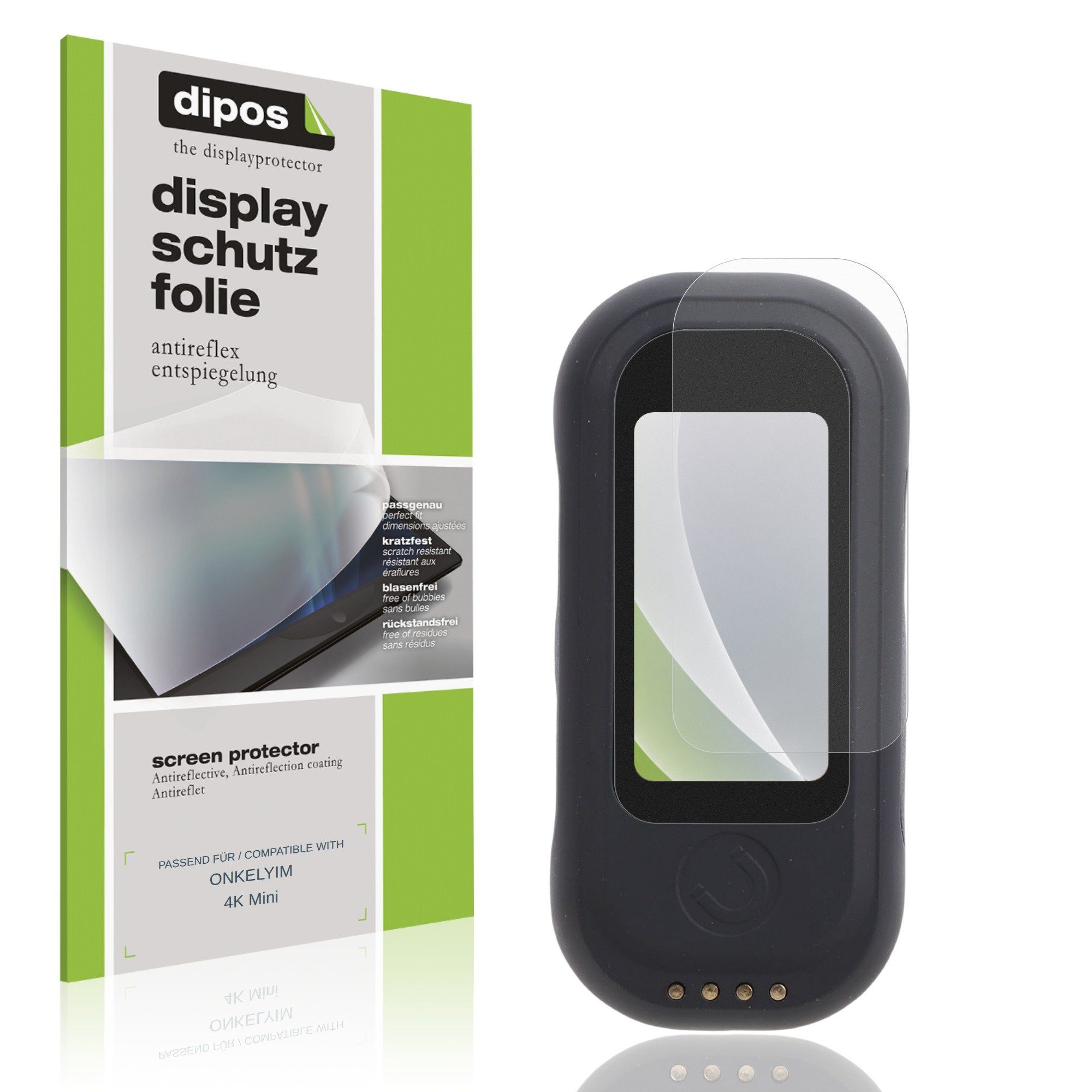 dipos Displayschutzfolie Schutzfolie für ONKELYIM 4K Mini, 4 Stück, Displayschutz Schutz Folie Made in Germany