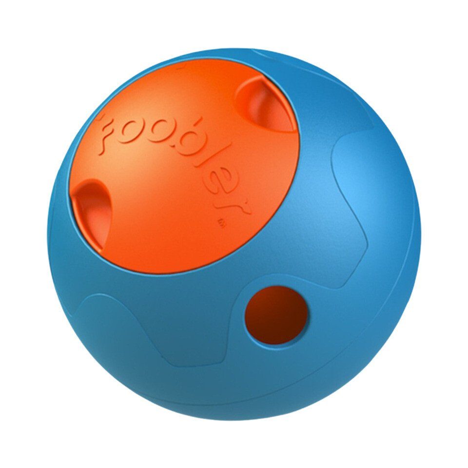 DUVO+ Tier-Intelligenzspielzeug Foobler Futterball blau/orange