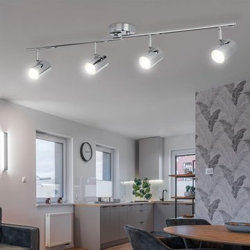etc-shop LED Deckenleuchte, LED-Leuchtmittel fest verbaut, Warmweiß, Deckenlampe Deckenleuchte Wohnzimmerleuchte Spotleiste LED