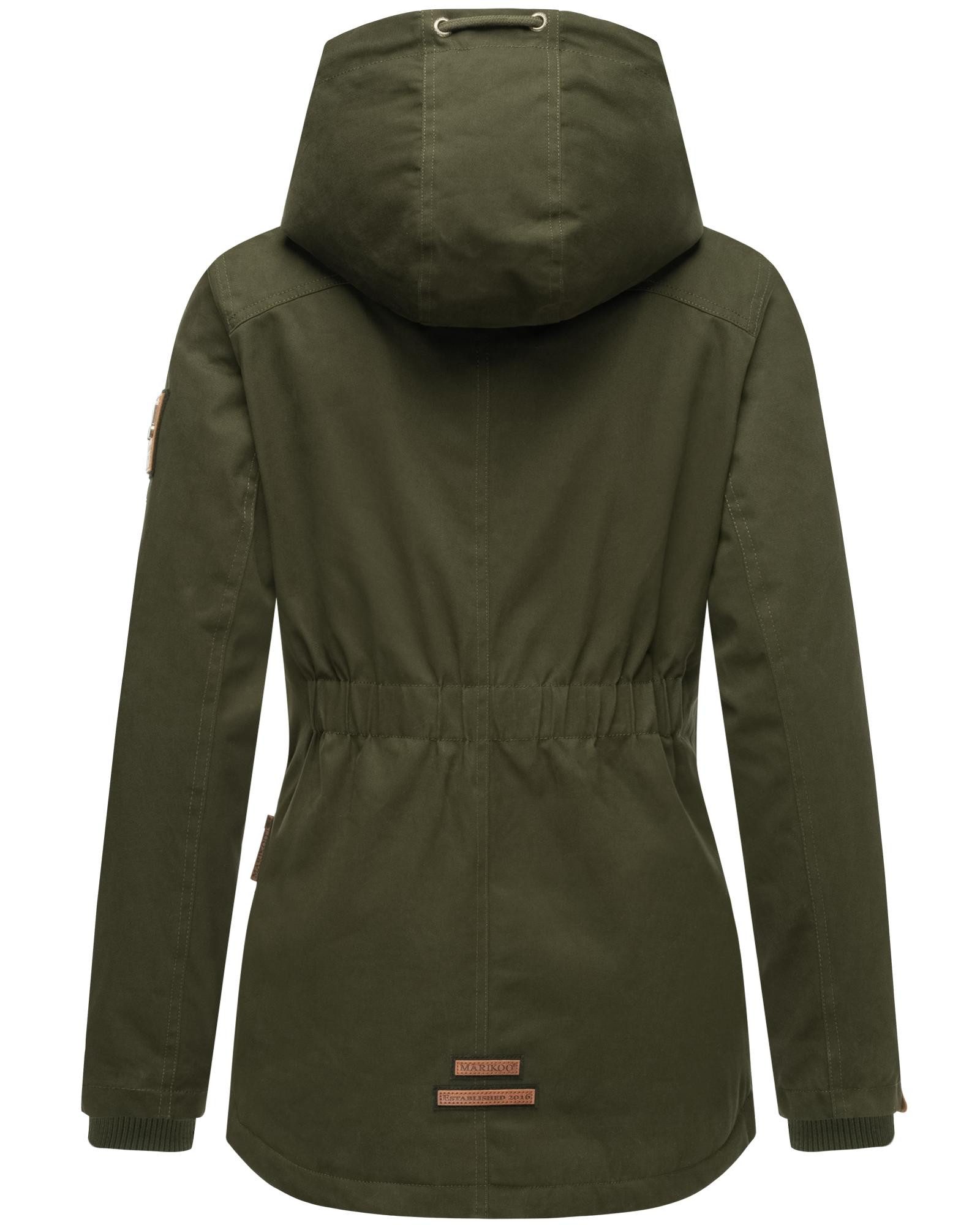 Marikoo Winterjacke Bikoo sportliche Damen Outdoor Baumwolljacke mit Kapuze