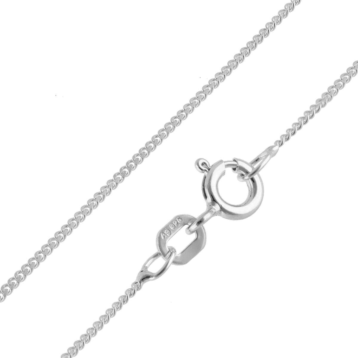 trendor Panzerkette 15675, Feine 925 Silber-Kette 1,1 mm