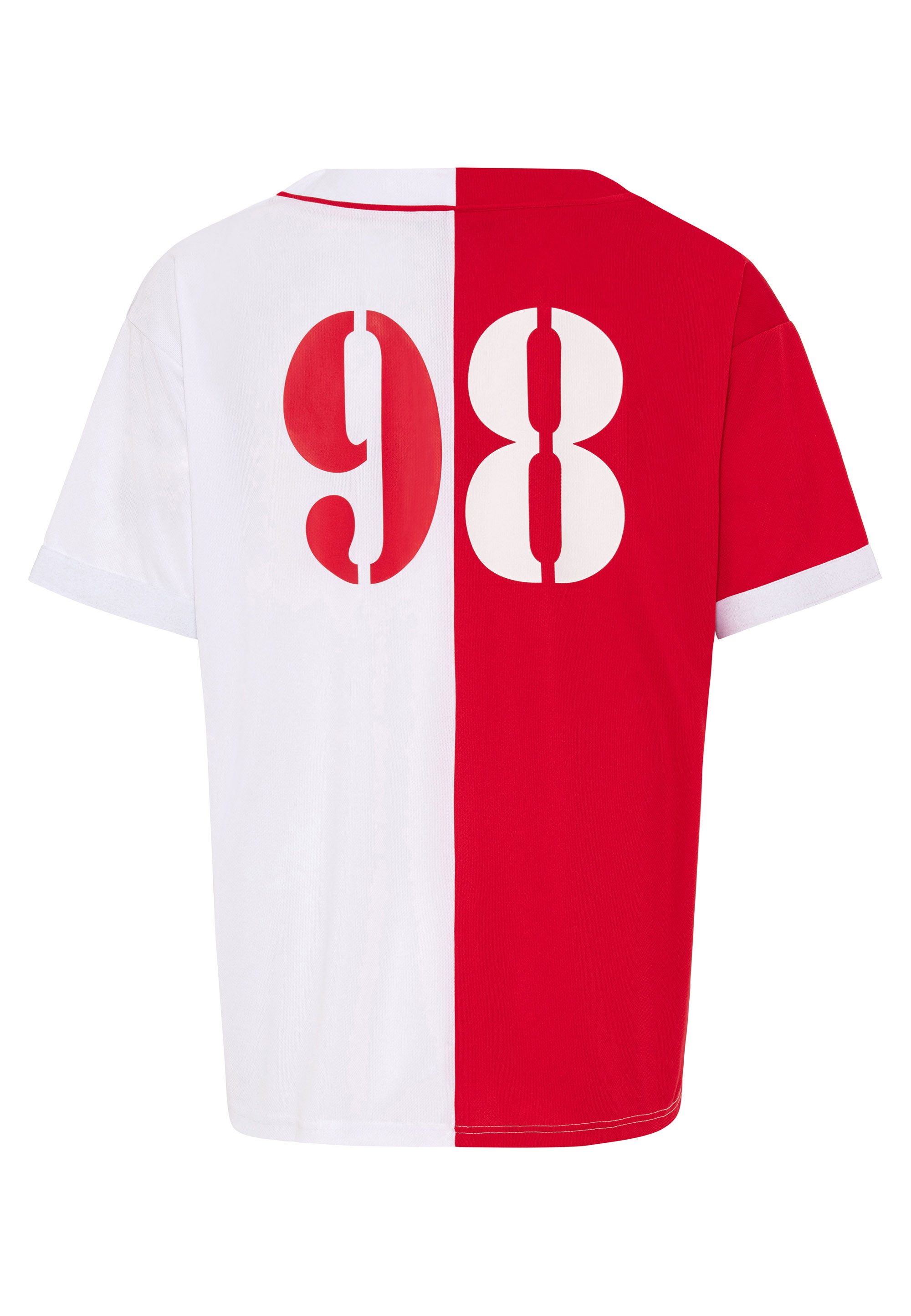 RedBridge T-Shirt im Baseball-Look - Knopfleiste, Regular Fit, Sportlich günstig online kaufen