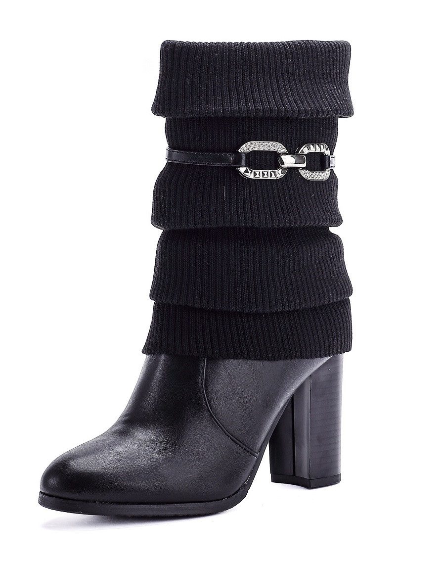 Pogolino 570 High-Heel-Stiefel Damen Stiefeletten Absatz Glitzer High Heels günstig online kaufen