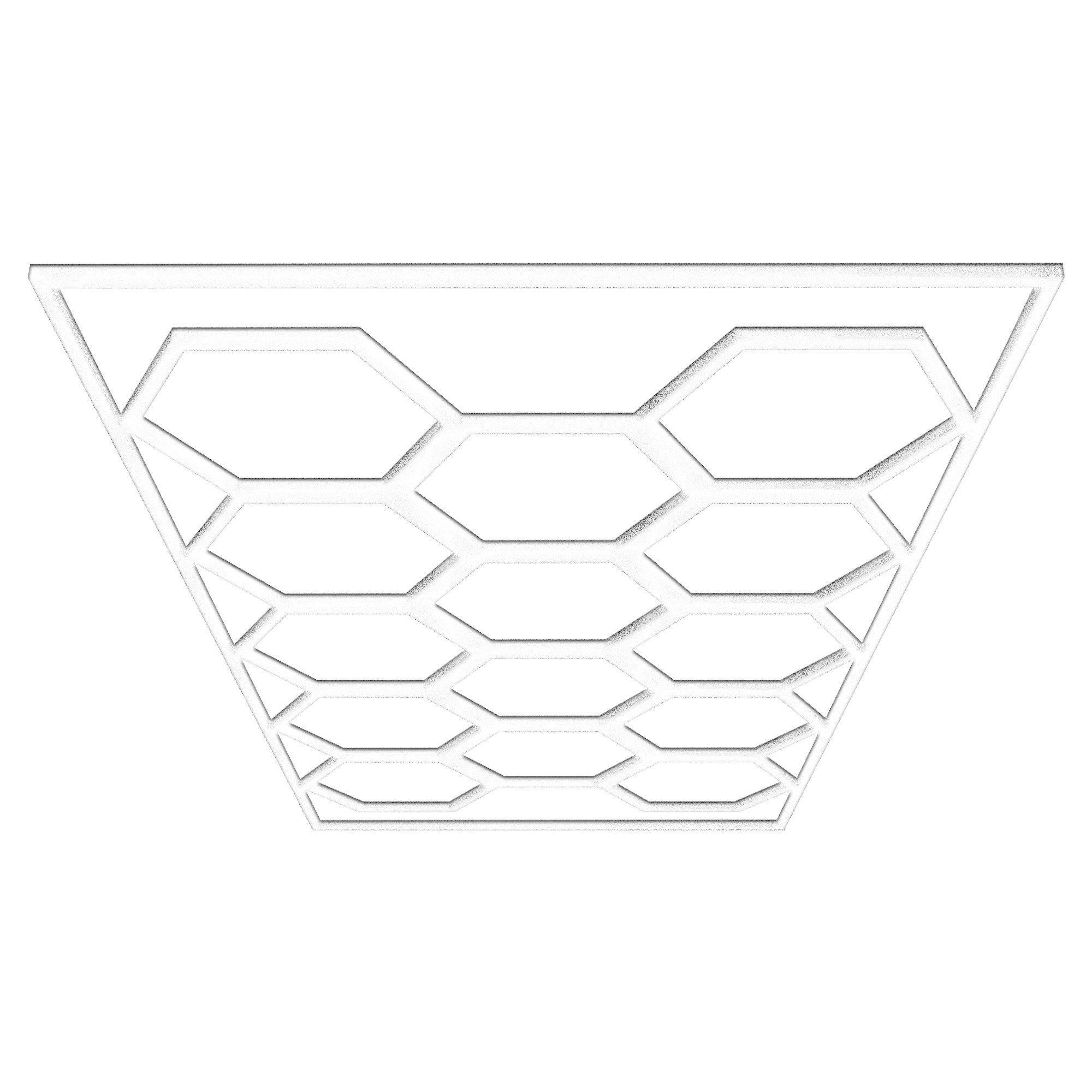 Barberpub Deckenleuchten BarberPub Hexagon Deckenleuchte LED Garage Light, günstig online kaufen