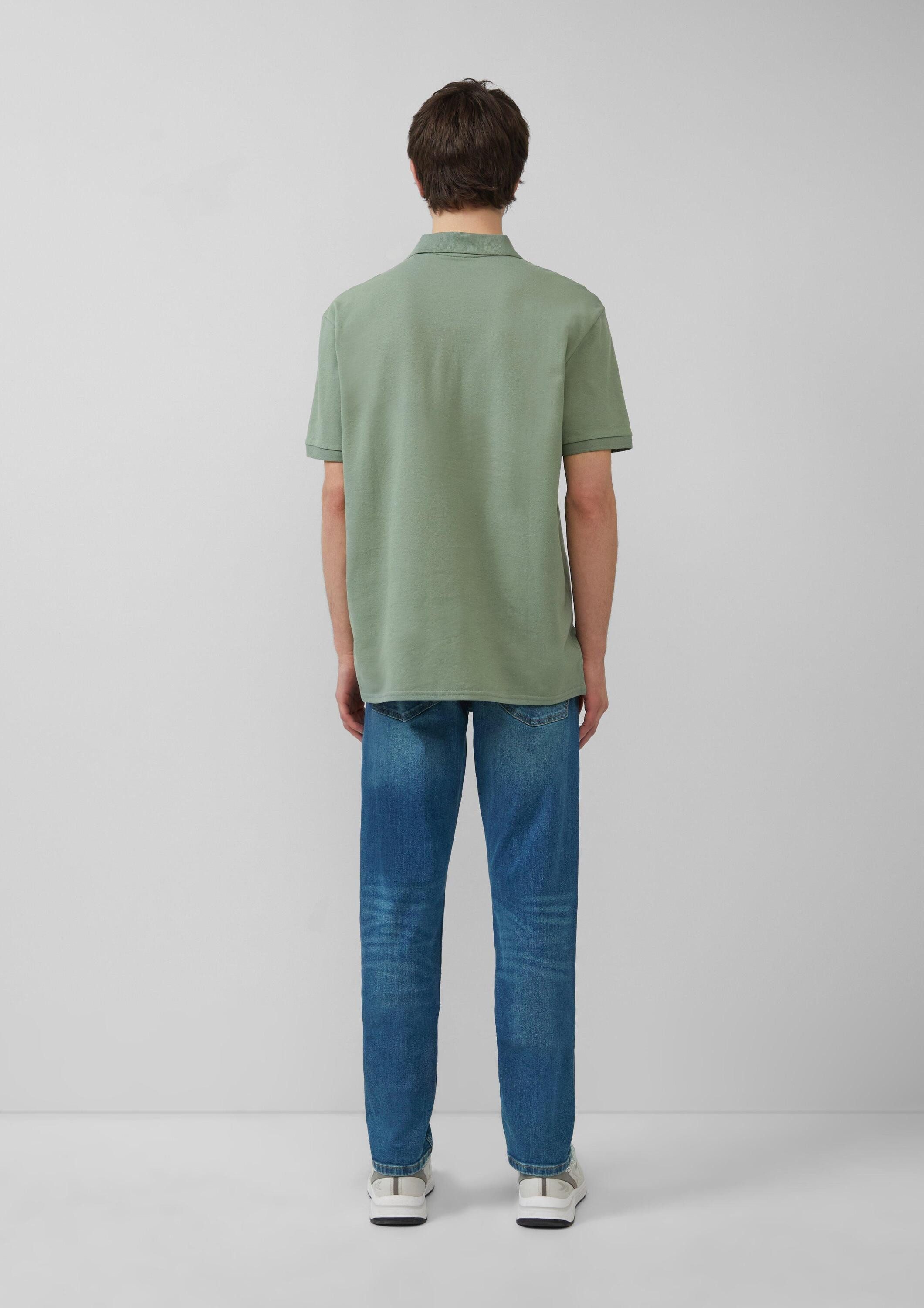 QS Kurzarmshirt Polo-Shirt Poloshirt aus Piqué