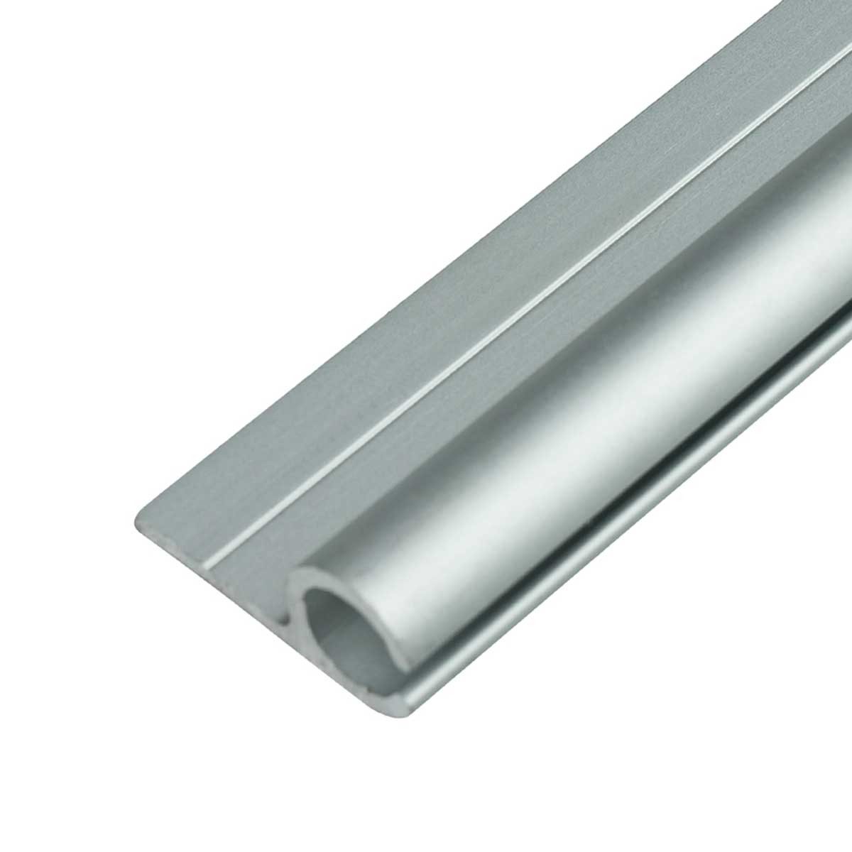 LYSEL® U-Laufschiene Kederschiene Kederleiste Aluminium 0° eloxiert für 5-9mm Keder L: 1m, (1-tlg), 1000 x 15 x 30 mm [L x B x H]