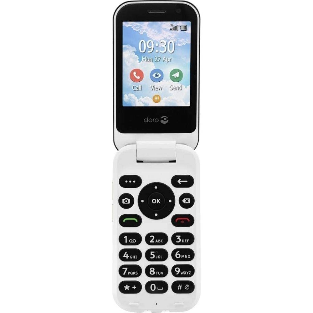 Doro 7080 Seniorenhandy graphitweiß Klapphandy (2,8 Zoll, 5 MP Kamera)