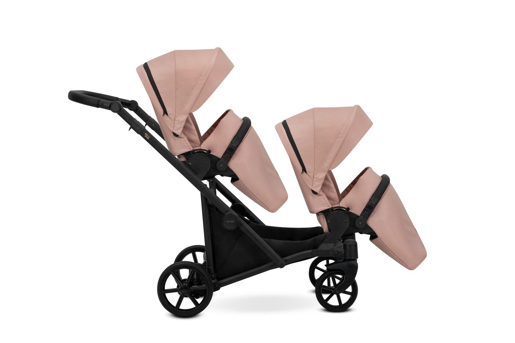 KUNERT Zwillings-Kombikinderwagen BRAV DUO 2in1 Doppelkinderwagen von KUNERT - Flexibel und Kompakt, 12 verschiedene Konfigurationen, leichtes Aluminiumgestell