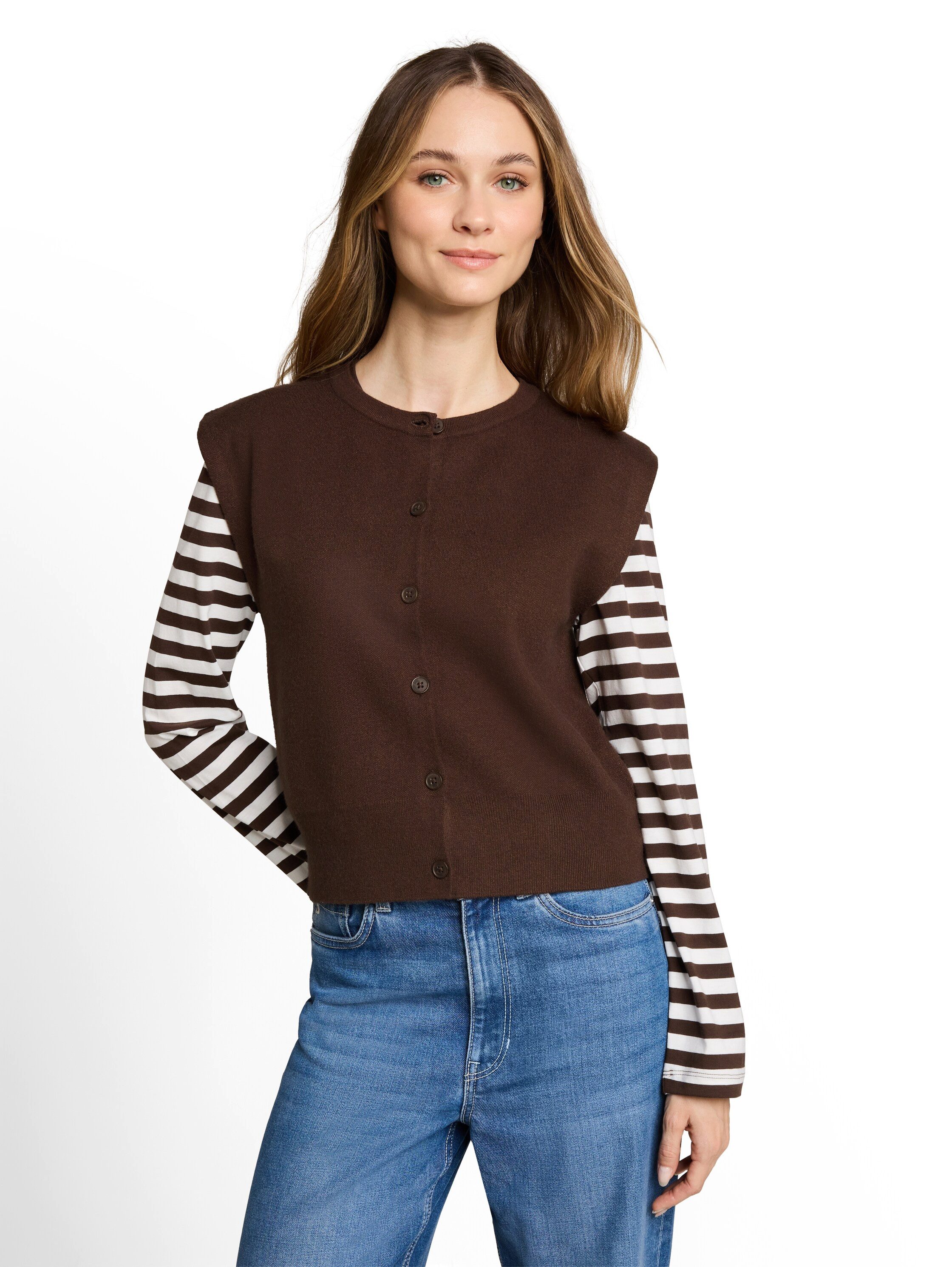TOM TAILOR Denim Cardigan mit Knopfleiste