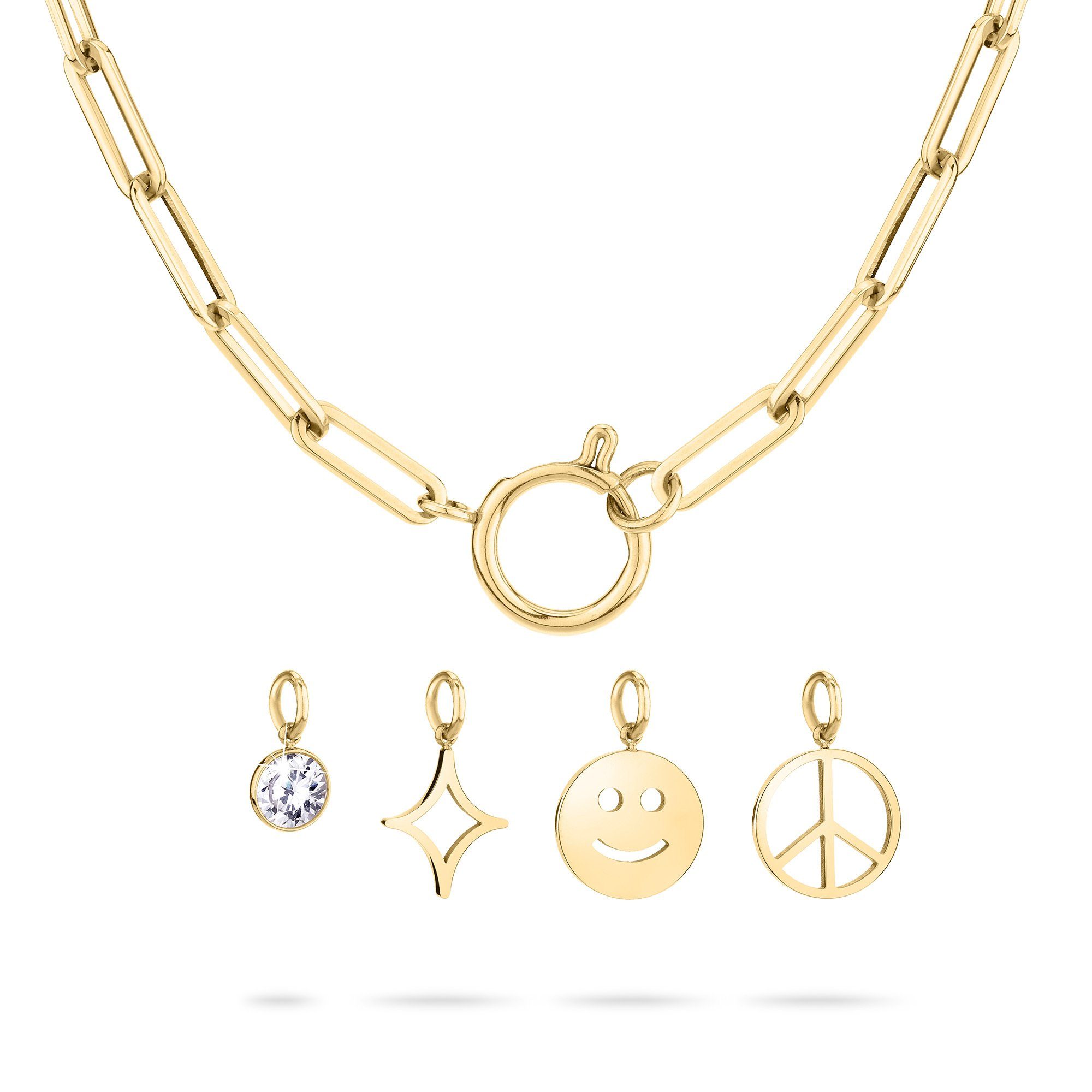 Tamaris Edelstahlkette Edelstahl goldfar...