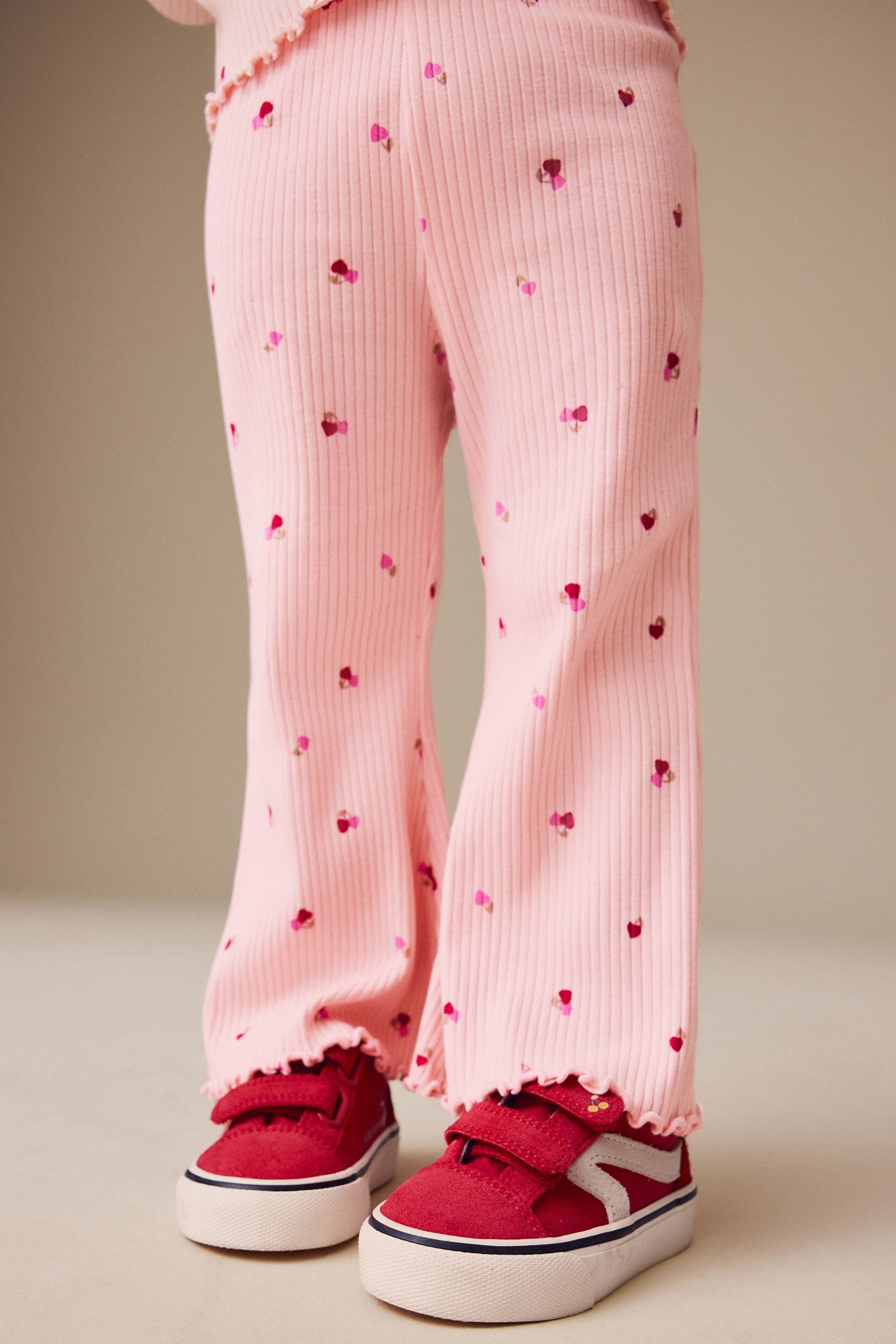 Next Leggings Gerippte Leggings mit ausgestelltem günstig online kaufen