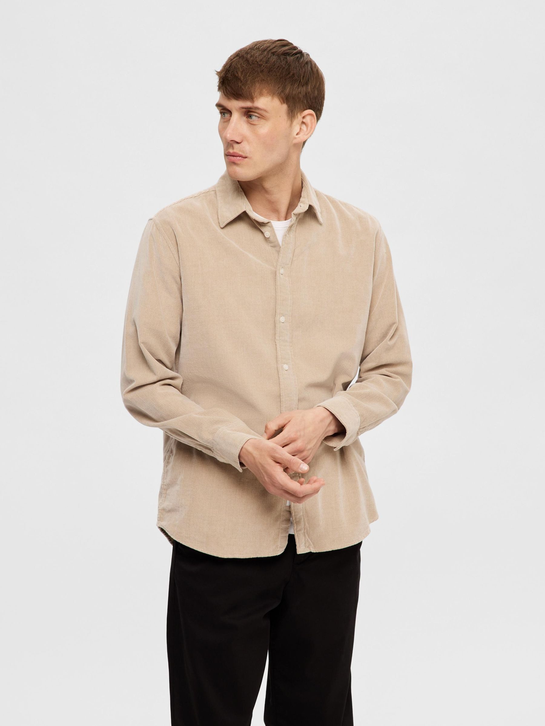 SELECTED HOMME Langarmhemd SLHREGOWEN-CORD SHIRT LS günstig online kaufen