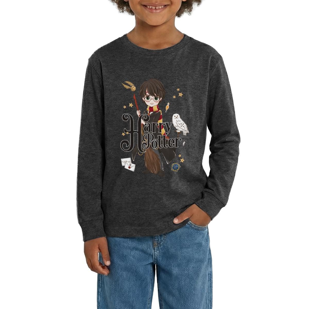 T-Shirt Harry Potter Elemente Teenager Premium Langarmshirt