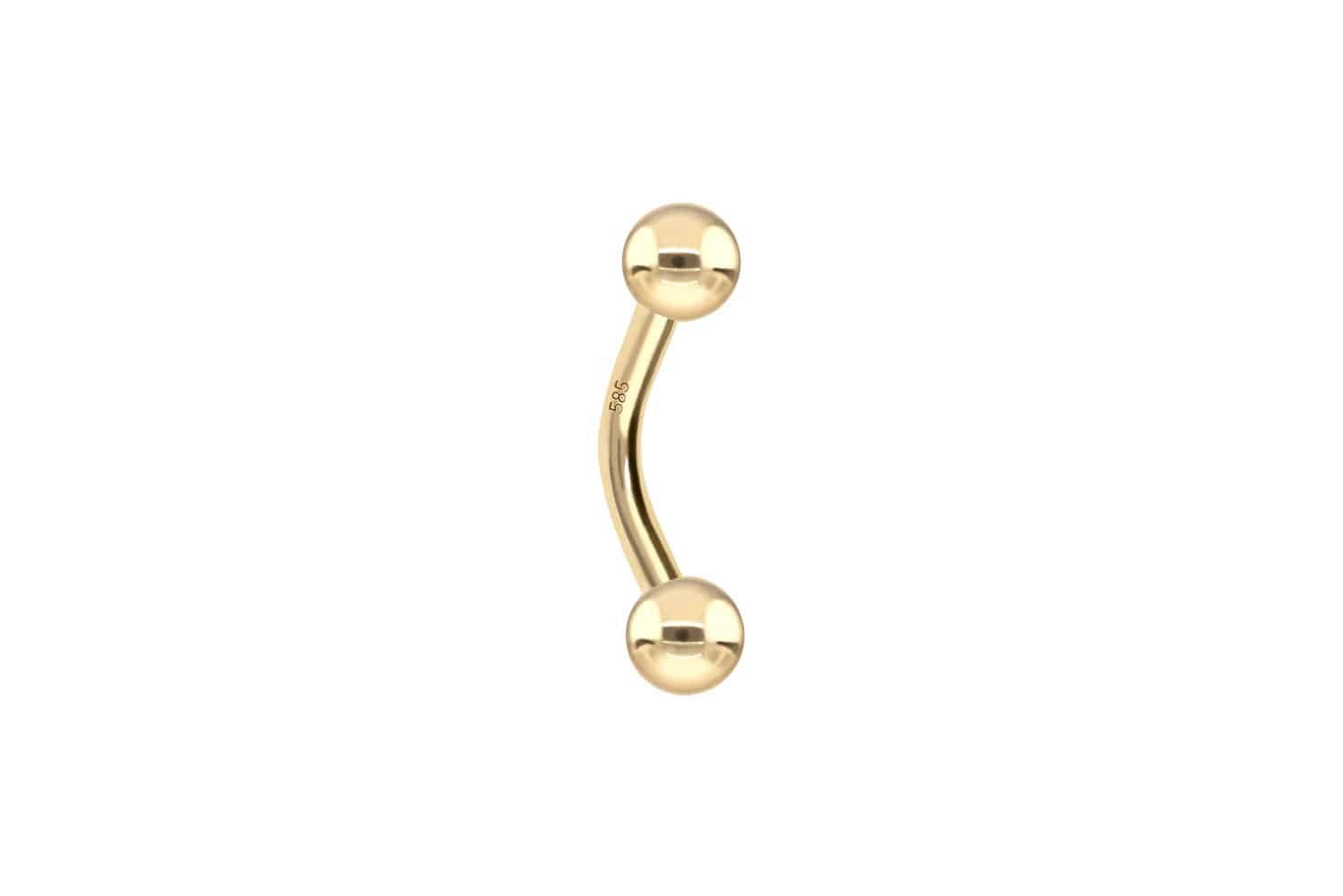 PIERCINGLINE Bauchnabelpiercing 14/18 Karat Gold Banane (Bananen, 1-tlg) günstig online kaufen