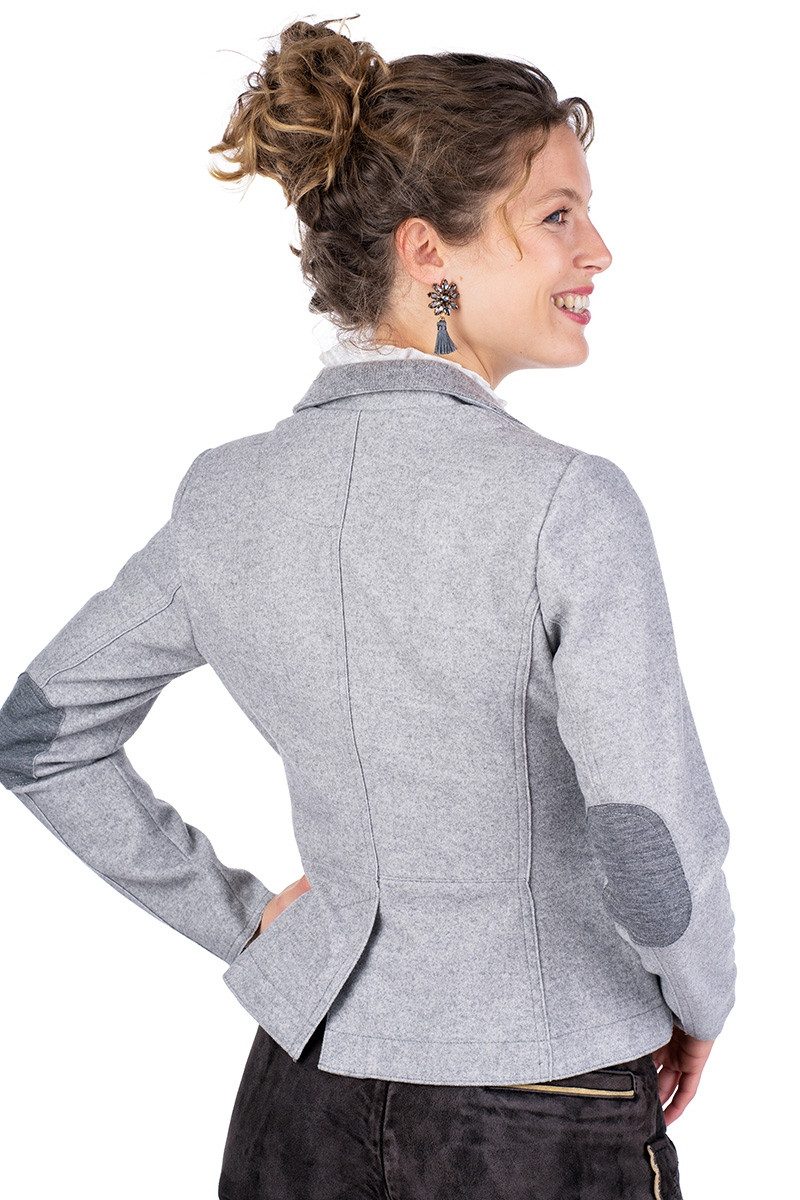 Spieth & Wensky Trachtenjanker Walkjacke Damen - FORMOSA - hellgrau günstig online kaufen