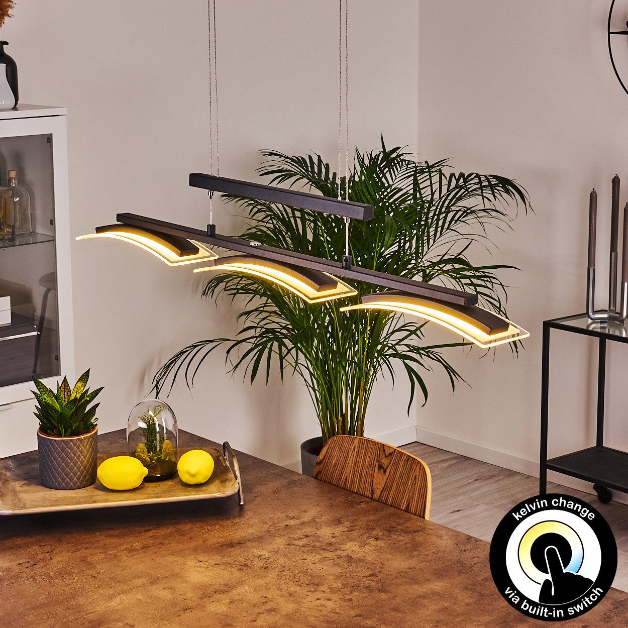 hofstein Pendelleuchte Hänge Lampe LED Pendel Leuchte dimmbar Ess Wohn Schl günstig online kaufen