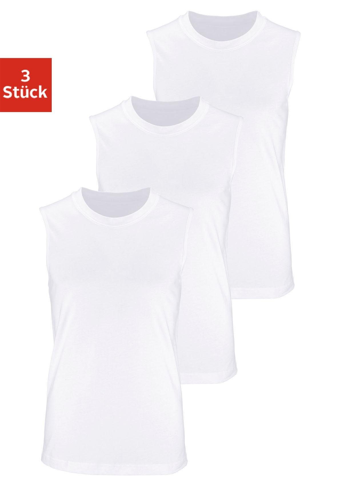 H.I.S Muscleshirt, (Packung, 3 tlg.), mit Rundhalsausschnitt günstig online kaufen