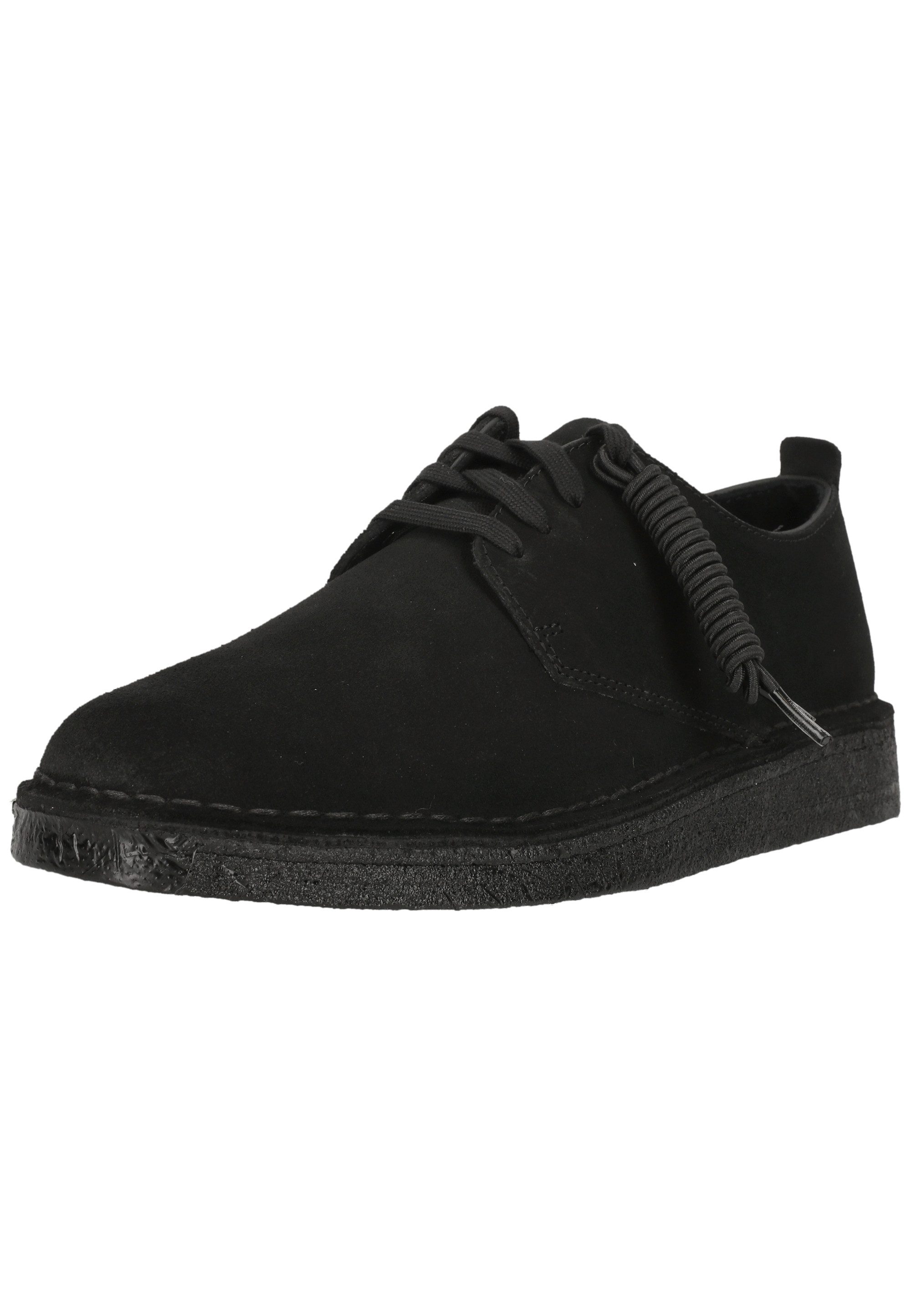 Clarks Coal London Black Sde Schnürschuh mit leichter, profilierter Sohle