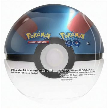 POKÉMON Sammelkarte Pokemon GO Pokeball Tin-Box