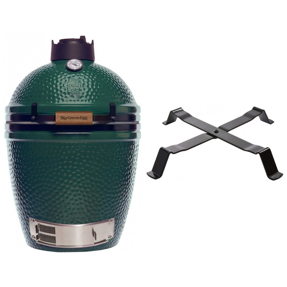 Big Green Egg Holzkohlegrill Big Green Egg Medium inkl. Tischnest