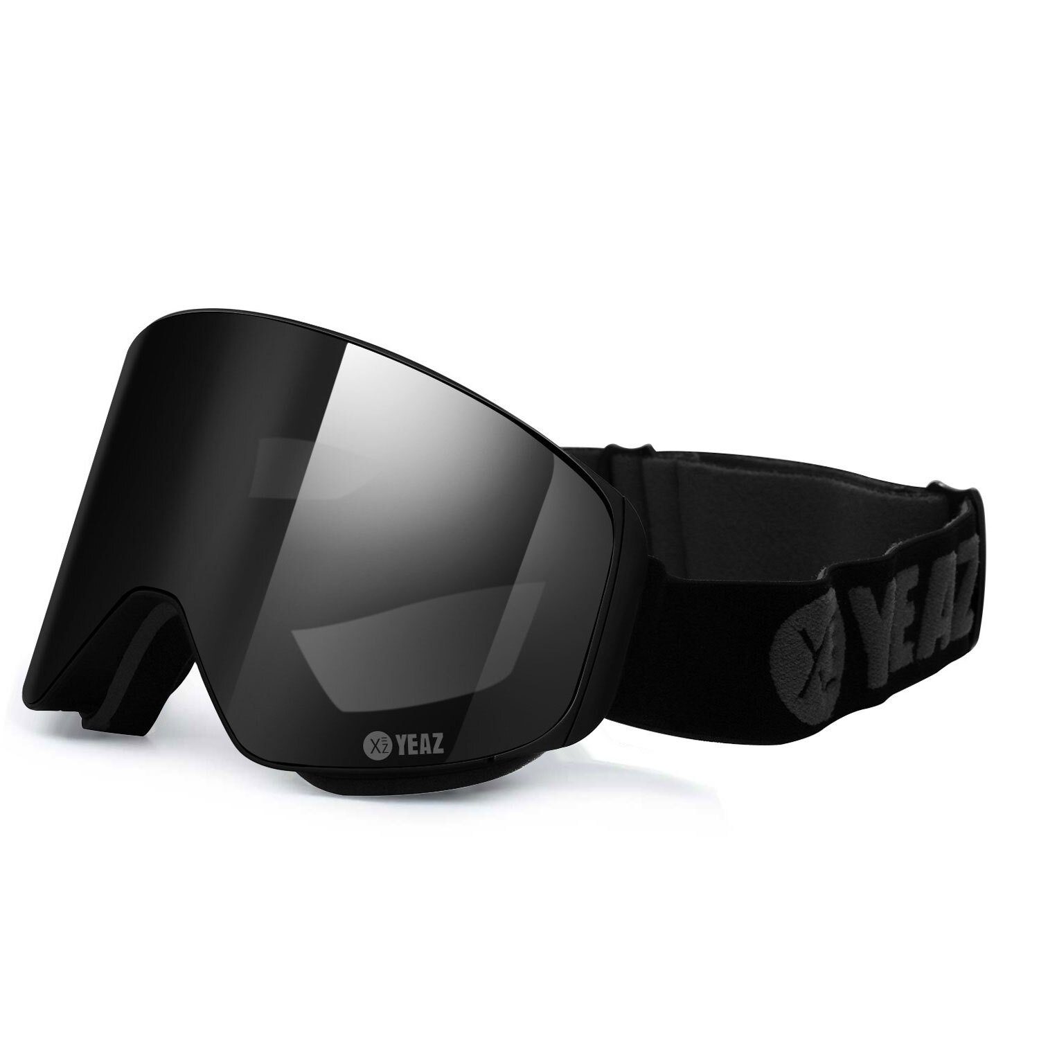 YEAZ Skibrille APEX magnet-ski-snowboardbrille schwarz/schwarz,  Premium-Ski- und Snowboardbrille für Erwachsene und Jugendliche | Brillen
