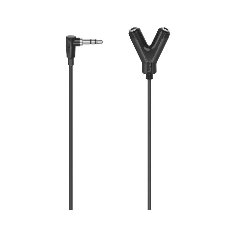 Hama Hama Stereo-Audio-Adapter 3,5-mm für HIFI und AUDIO Audio-Adapter 3,5-mm-Stecker zu 2 x 3,5-mm-Kupplung
