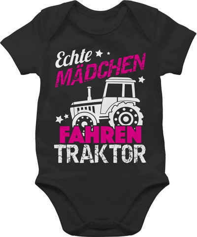 Shirtracer Shirtbody Echte Mädchen fahren Traktor Traktor