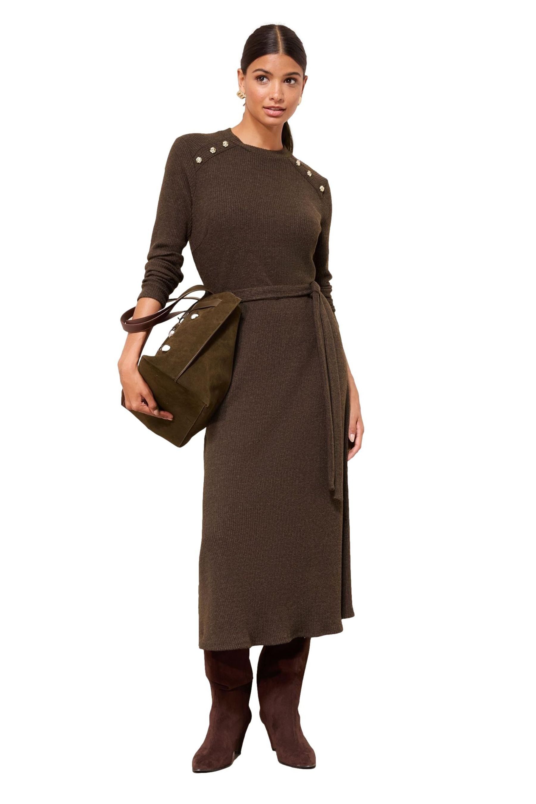 Friends Like These Midikleid Friends Like These Minikleid mit Gürtel, Regular (1-tlg)