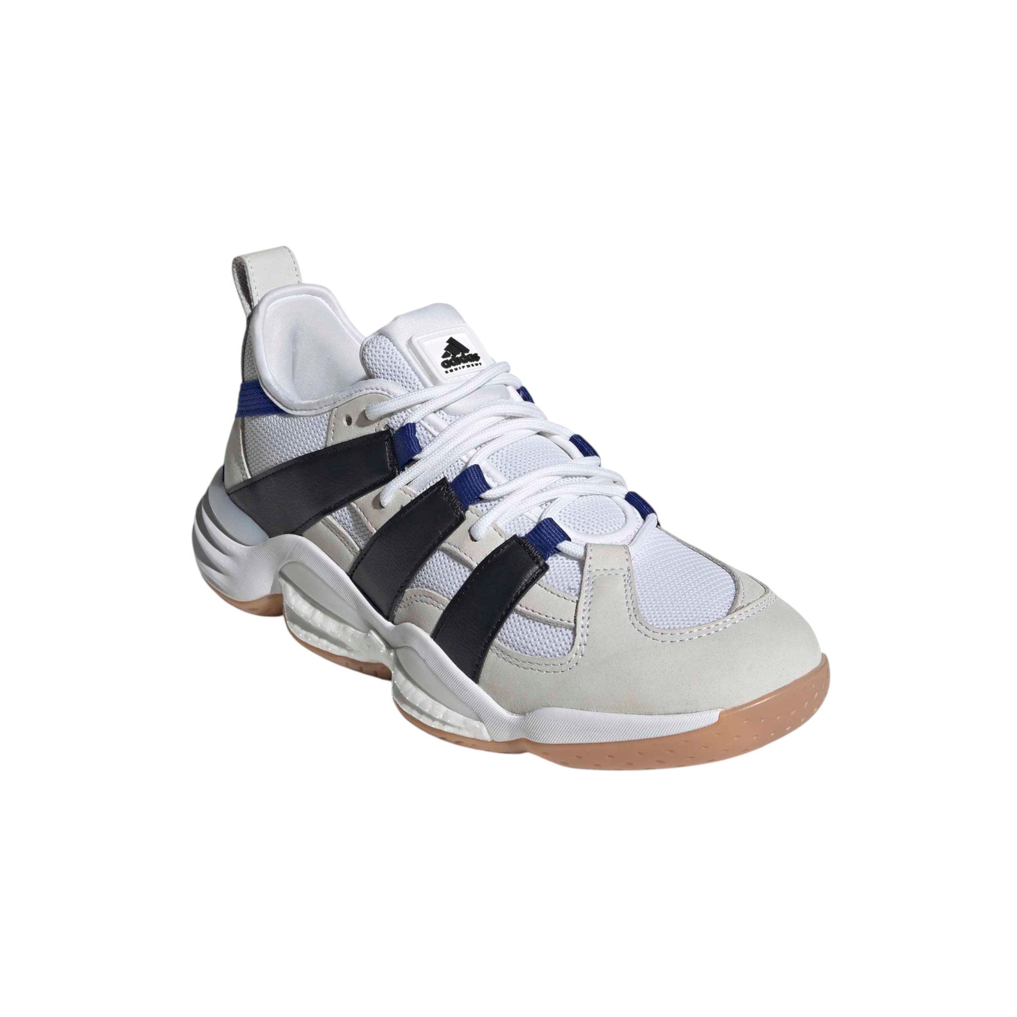 adidas Performance Hallen-Indoorschuhe Stabil 16 2026 weiss/schwarz/blau Herren Badmintonschuh