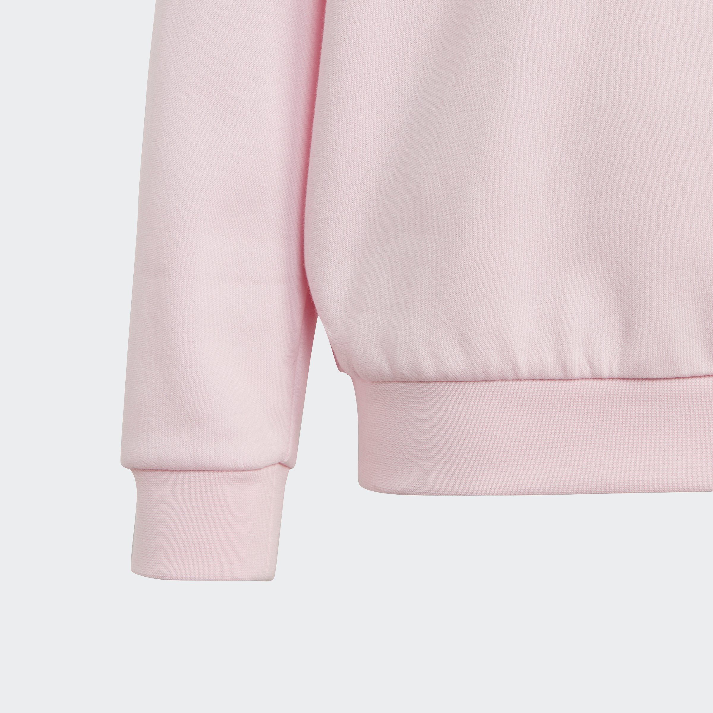 adidas Sportswear Trainingsanzug ESSENTIALS BIG Shadow White Clear Pink JOGGINGANZUG / LOGO (2-tlg) Violet / KIDS