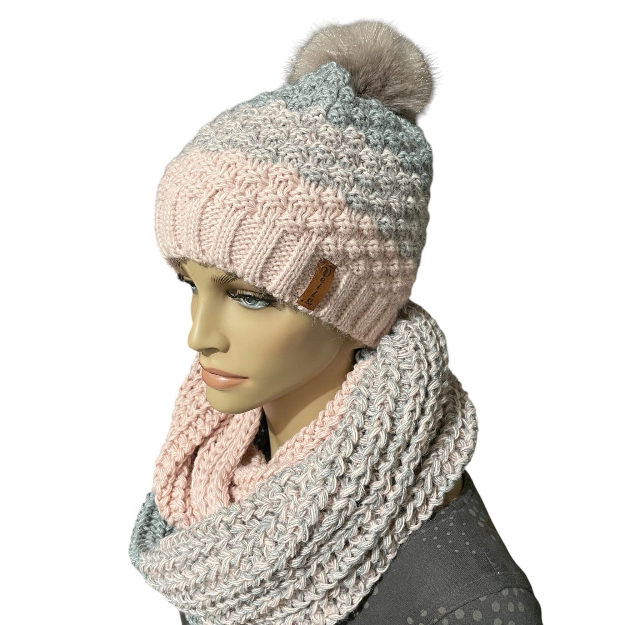 Taschen4life Bommelmütze Damen Mütze & Schal Set 36.64 (2 teilig, gestrickt günstig online kaufen