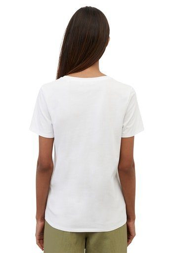 O'Polo T-Shirt Marc sleeve, round neck short T-shirt, white