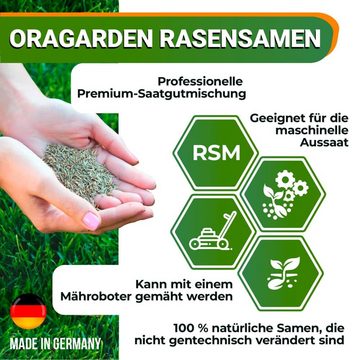 OraGarden Rasendünger Rasensamen Sport und Spielrasen 1 kg, 1 KG - 33 qm