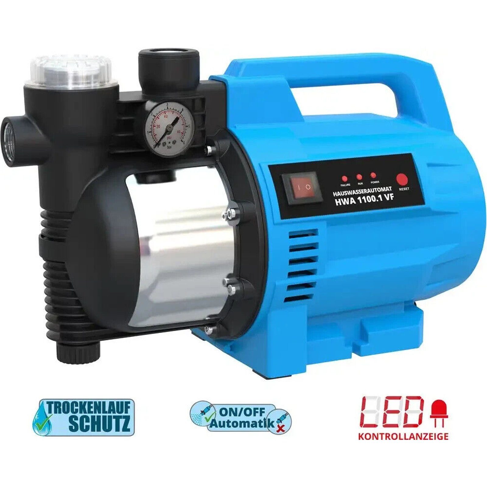 Güde Hauswasserwerk Hauswasserautomat HWA 1100.1 VF Gartenpumpe Wasserpumpe 4600 l/h 93907 (k.A)