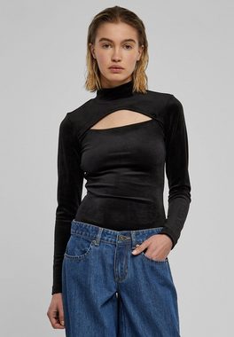 URBAN CLASSICS Body Urban Classics Damen Ladies Velvet Cut-Out Turtleneck Body