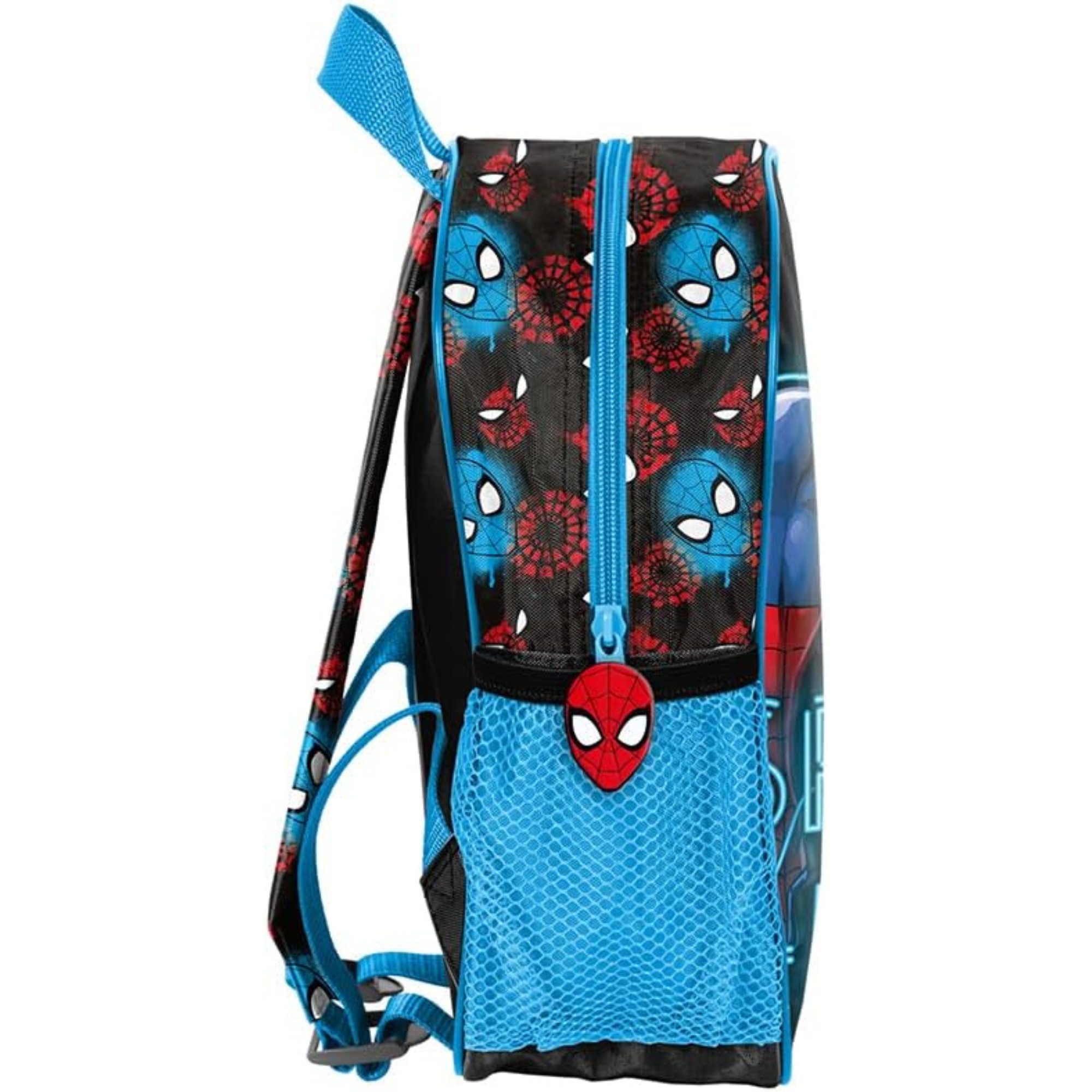 GOLDKIDS Schulranzen Spiderman Marvel Lizenz Ware Rucksack (Kinder Schultasche Kindergarten mit, 1-tlg., Aufdruck Kinderrucksack für Jungen Kinder), Geschenk inkl. leuchtende Anhänger