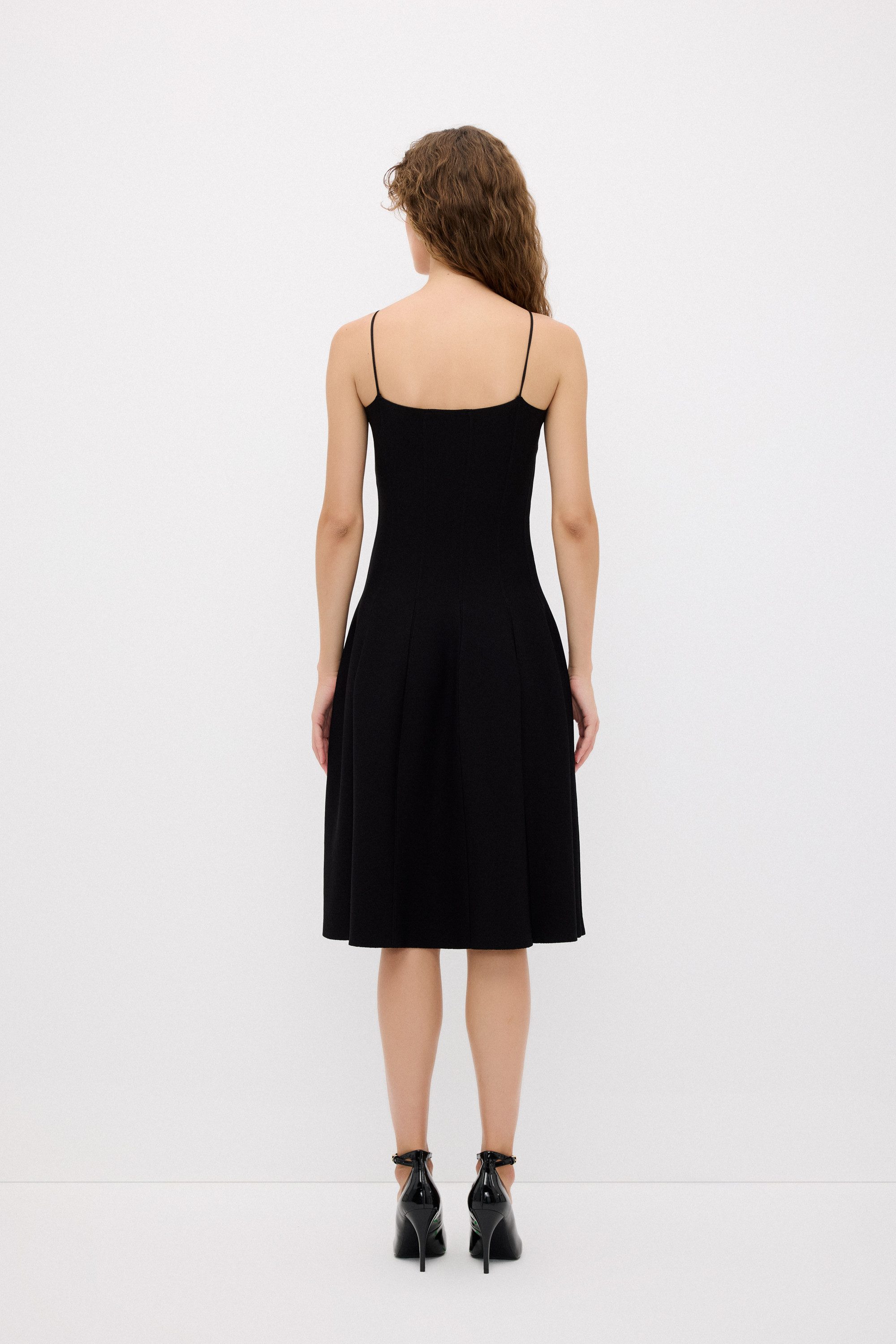 adL Cocktailkleid Trägerloses Strickkleid