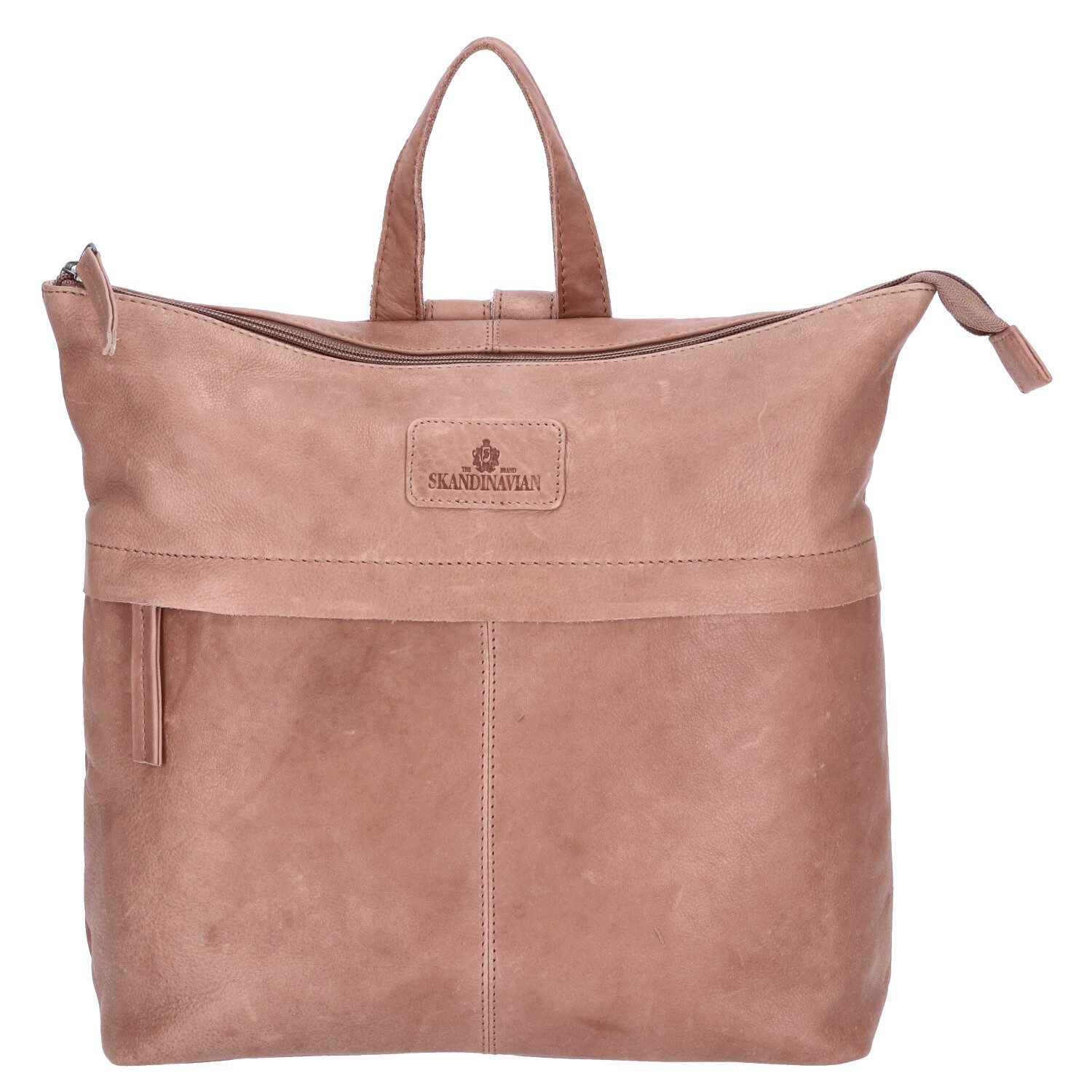 The Skandinavian Brand Freizeitrucksack The Skandinavian Brand Damen Leder Rucksack beige (1-tlg) – Bild 4 von 5
