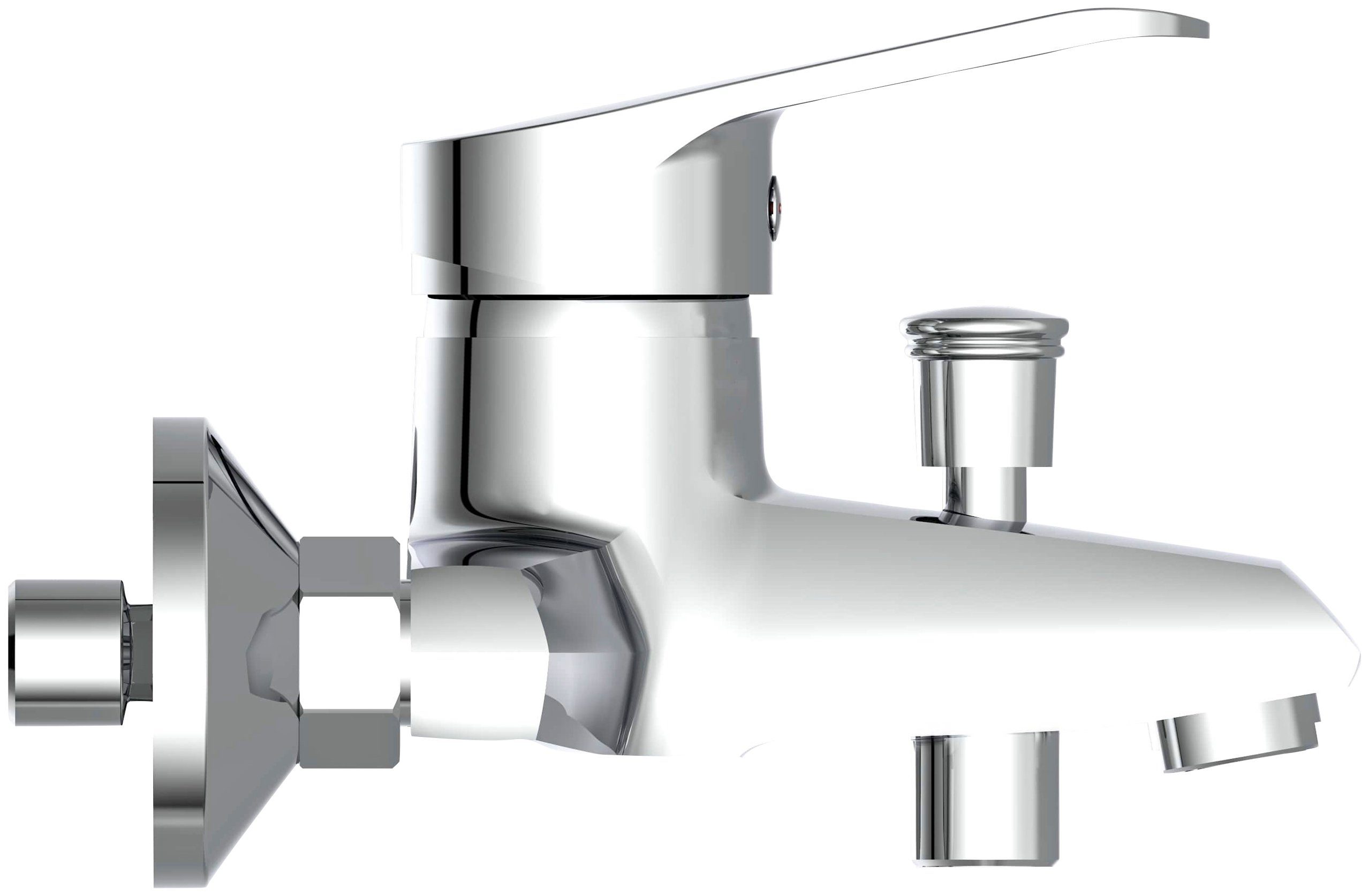 Schütte Wannenarmatur Tessa Mischbatterie Badewanne, Wasserhahn Bad, Wannenarmatur in Chrom