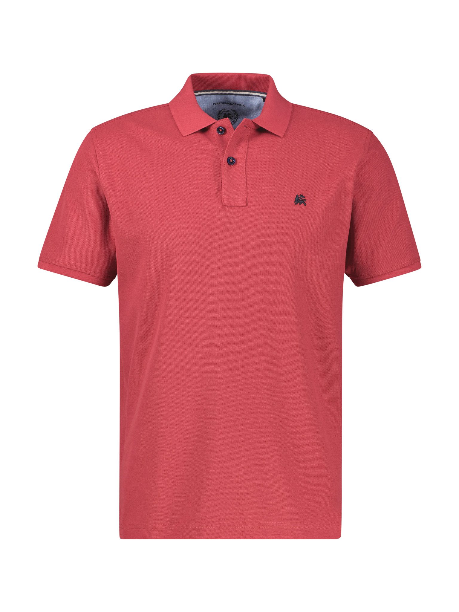 LERROS Poloshirt Sommershirt mit dezenter Stickerei auf der Brust