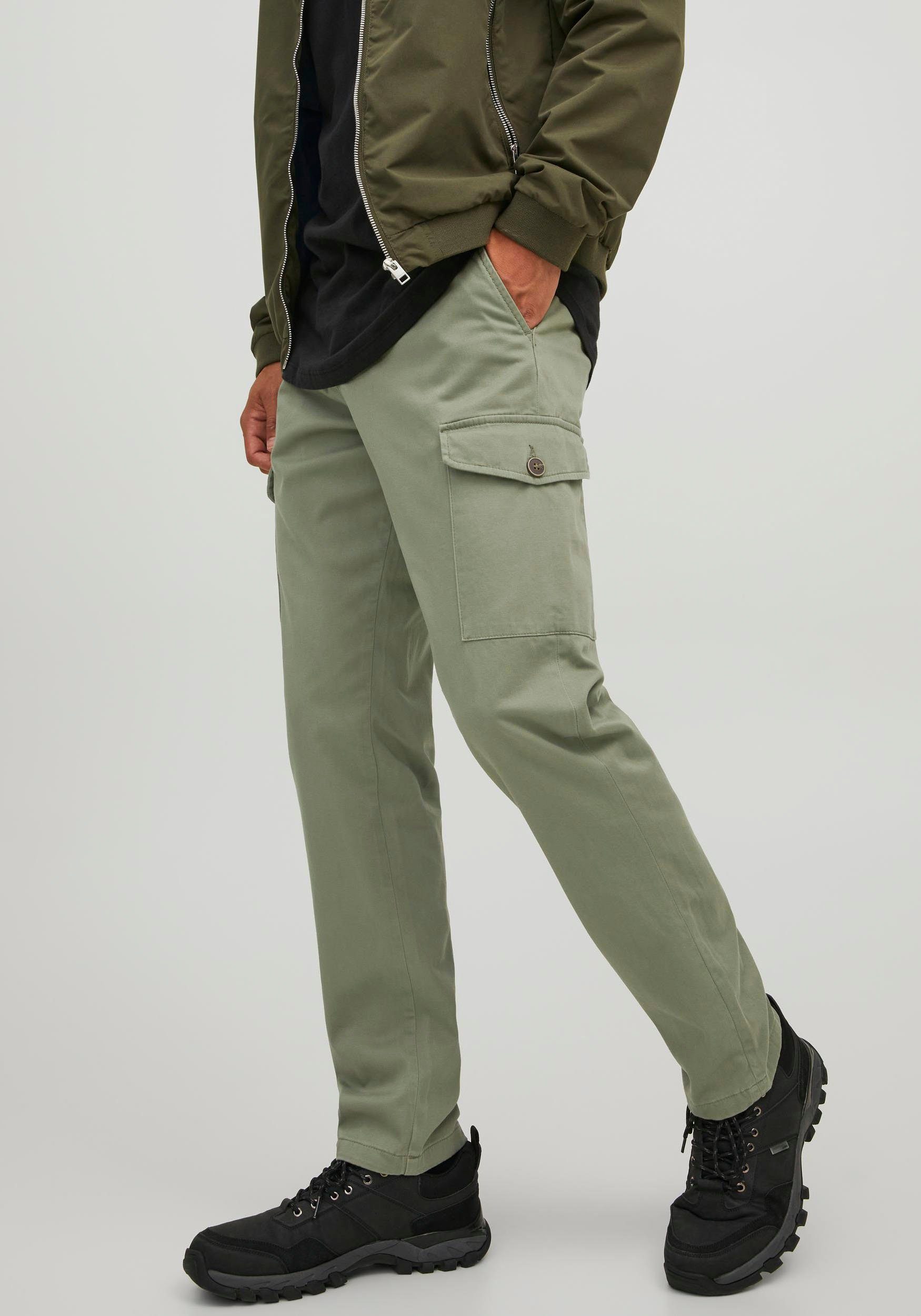 Jack & Jones Cargohose JPSTOLLIE JJBOWIE CARGO NOOS Deep Lichen Green