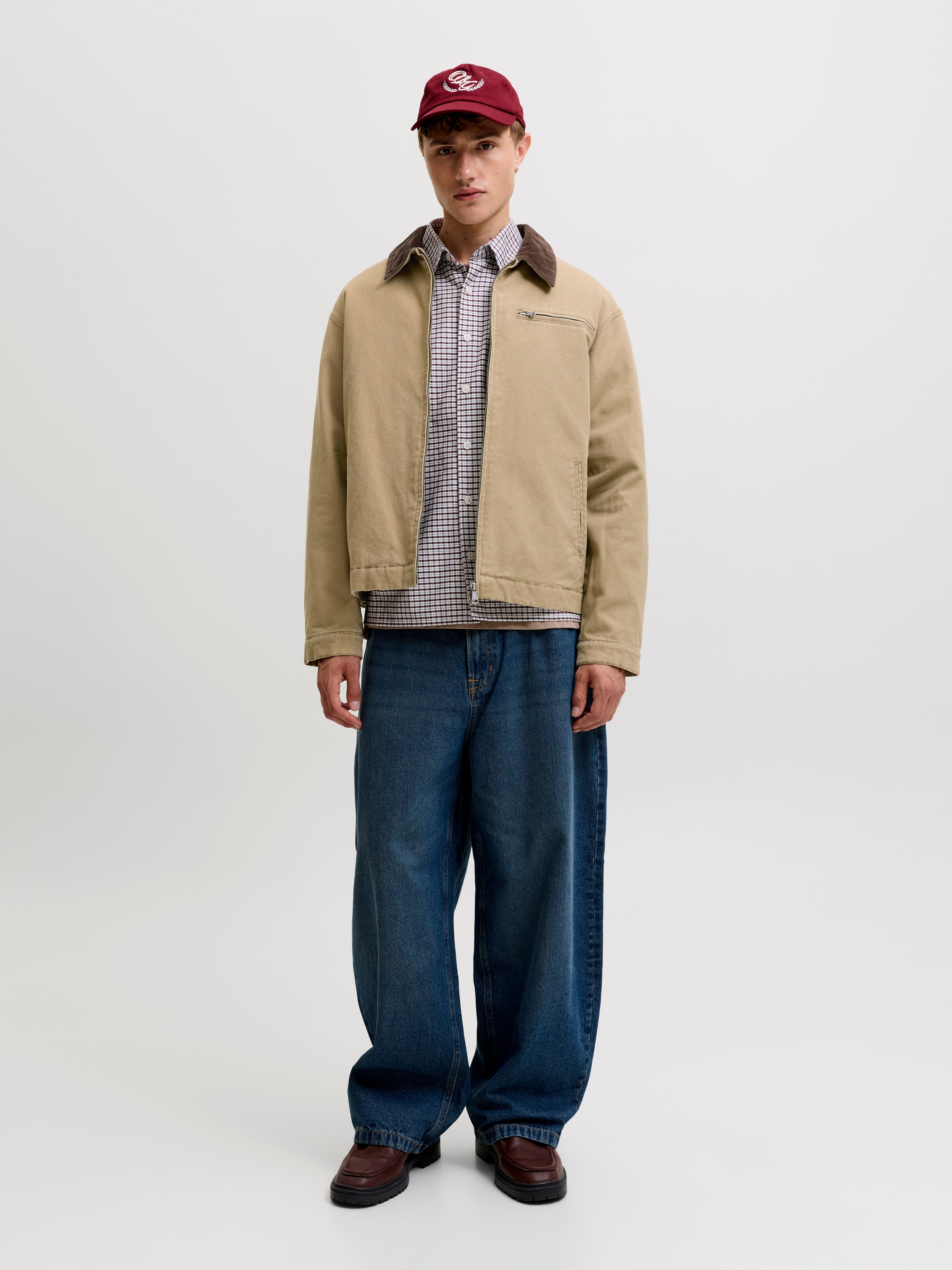 Jack & Jones Outdoorjacke JORCHAMBERI WORKER JACKET SN Baumwolle – Bild 4 von 5