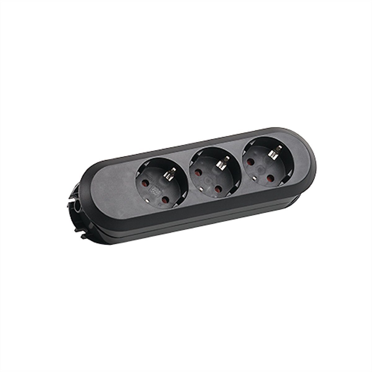 Bachmann SMART Steckdosenleiste 3xCEE7/3 schwarz Steckdosenleiste (Kabellänge 0 m), ohne Zuleitung