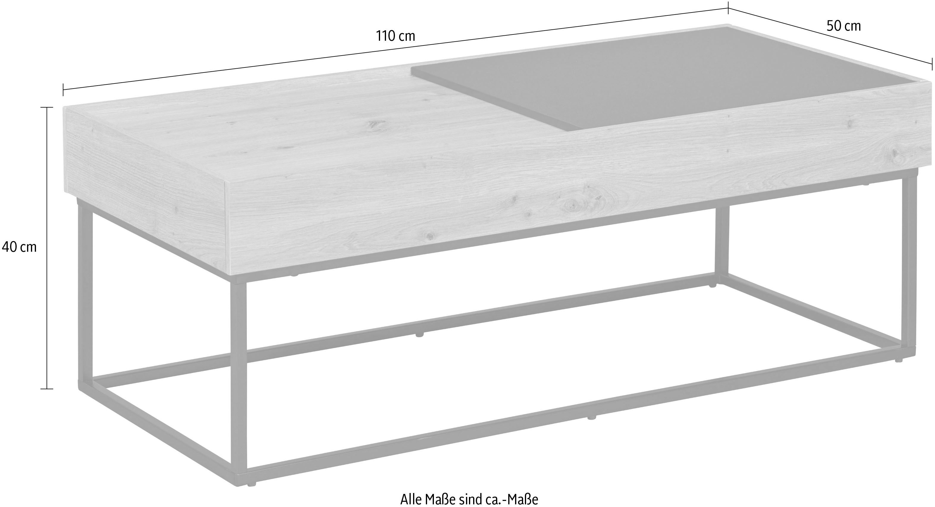 Inter Link Couchtisch Filora (1-St), Industrial Style, Stauraum, BxTxH: ca. 110 x 50 x 40 cm