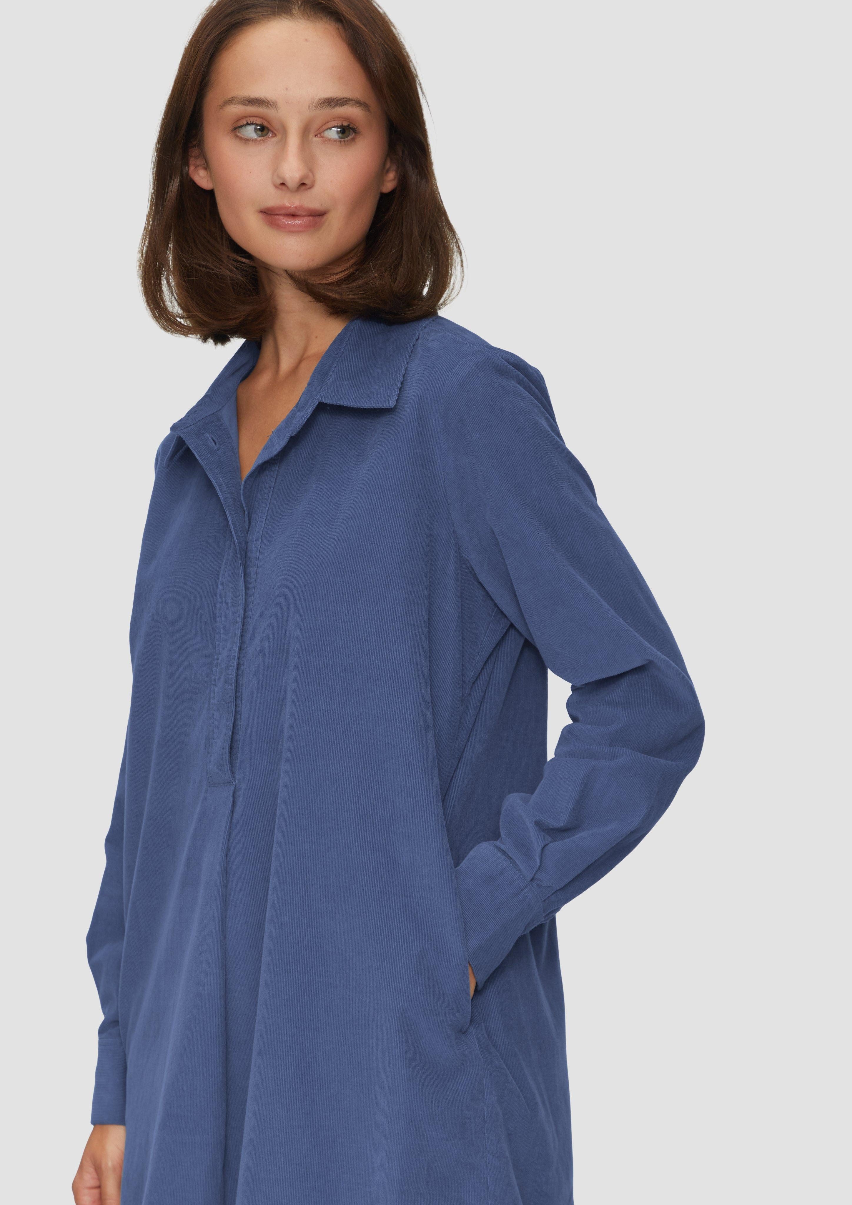 s.Oliver Minikleid Hemdblusenkleid aus Feincord mit günstig online kaufen