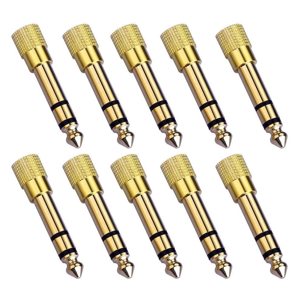 6,5mm Stecker auf 3,5mm Buchse Klinkenstecker auf Klinkenbuchse Adapter