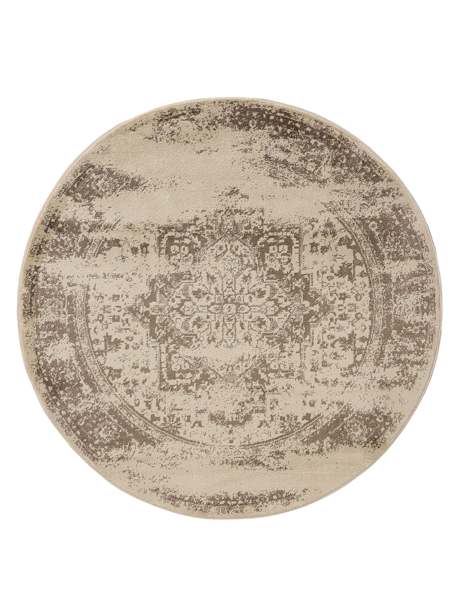 benuta Teppich Suki, rund, Höhe: 6 mm, Kunstfaser, Berber, Ethno-Style, Woh günstig online kaufen