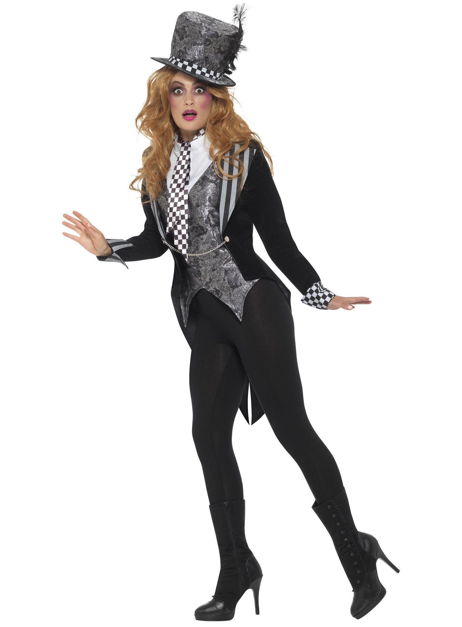 Smiffys Kostüm Mad Hatter Missy, Die Varieté-Version des verrückten Hutmachers